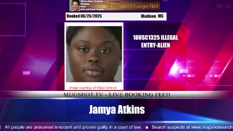 Mugshot TV - Live Arrest Booking Video Stream