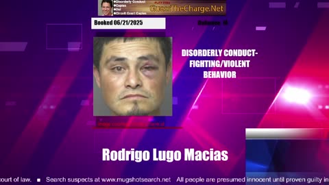 Mugshot TV - Live Arrest Booking Video Stream