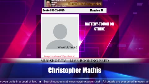 Mugshot TV - Live Arrest Booking Video Stream
