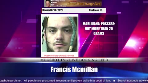 Mugshot TV - Live Arrest Booking Video Stream