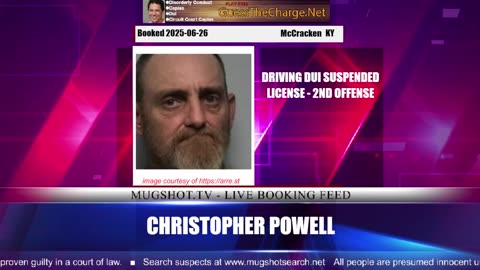 Mugshot TV - Live Arrest Booking Video Stream