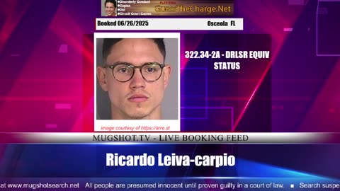 Mugshot TV - Live Arrest Booking Video Stream