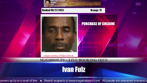 Mugshot TV - Live Arrest Booking Video Stream