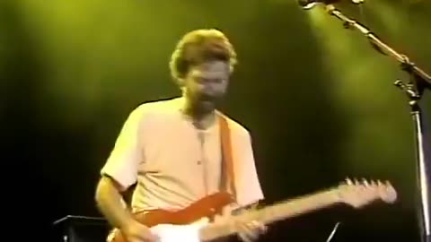 Eric Clapton and Phil Collins performing "Layla" in Birmingham, 1986.