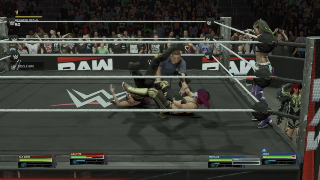 WWE 116 Alba Fyre and Isla Dawn VS Asuka and Kairi Sane