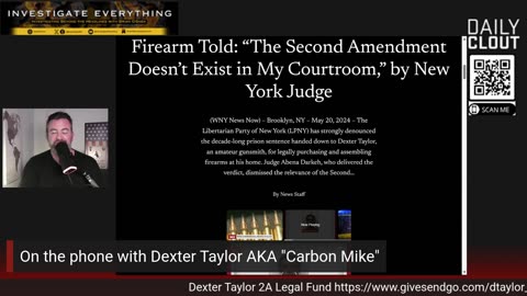 On the phone with Dexter Taylor AKA "Carbon Mike"