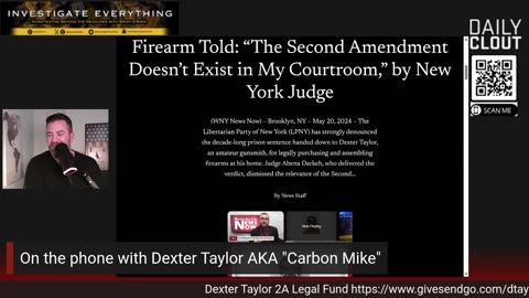 On the phone with Dexter Taylor AKA "Carbon Mike"