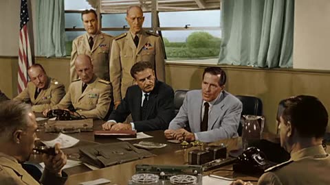 Earth vs the Flying Saucers 1956 colorized (Hugh Marlowe)