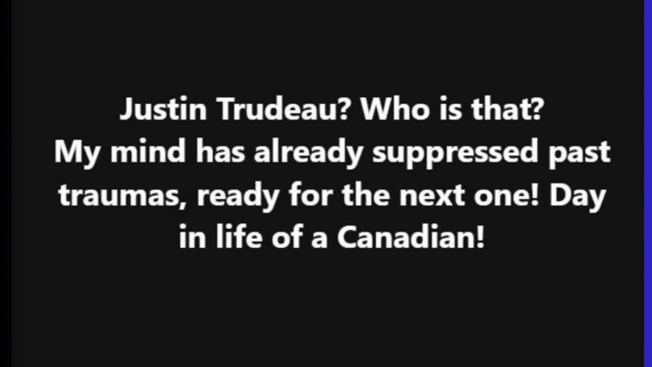 END CANADIAN TRAUMA! ELECTIONS NOW!