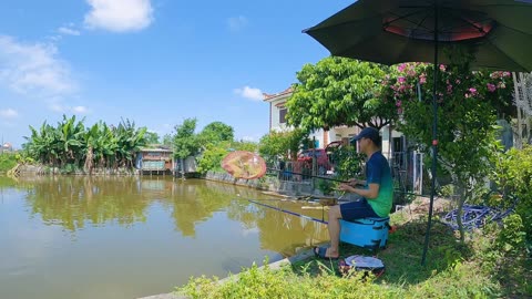 Carp Angling Under Moonlit Lake Surfaces