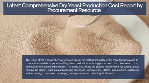 Dry Yeast Production Cost Analysis