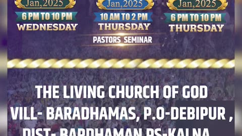 Special Invitation For Good News In Kolkata West Bengal By #ApostleAnkurYosephNarula