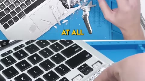 Gallium Put a HOLE in My MacBook… #Shorts