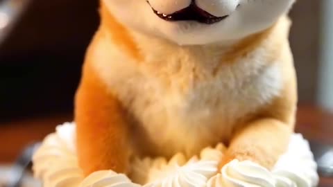 My ice cream is doing scary things #creatures_#shibainu_#doge_#ai