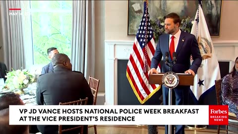 JUST IN: JD Vance Slams Anti-Police Sentiment, Tells Officers Trump Admin. 'Stands Behind You'