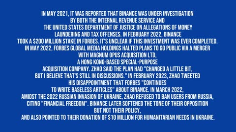 Who is behind BINANCE?