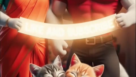 In this heartwarming yet dramatic story, two baby cats stand on a boat