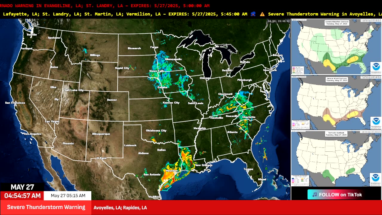 🚨 LIVE: ⚠️ LIVE: Severe weather outbreak overnight