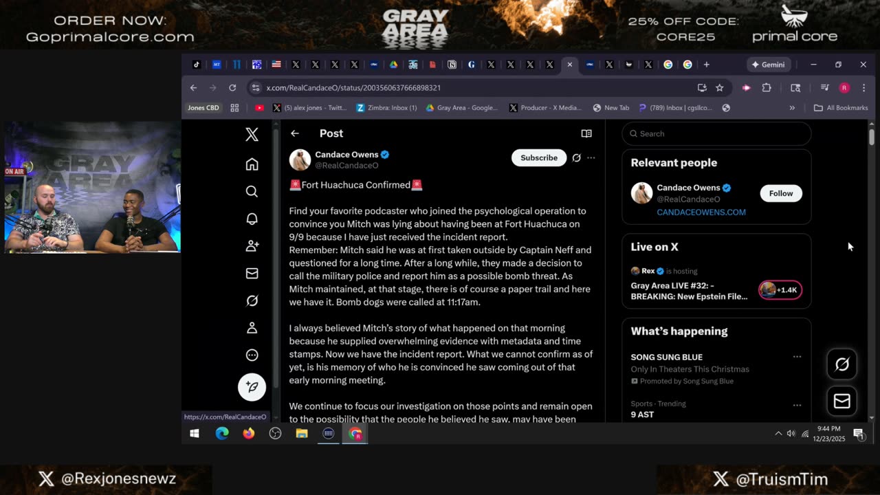 Gray Area LIVE #32: - BREAKING: New Epstein Files Unredacted LIVE!