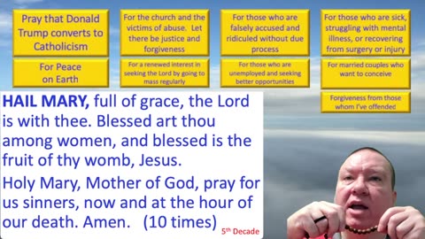 Mary's Daily Live Holy Rosary Prayer at 8:00 p.m. EDT 10/21/2025