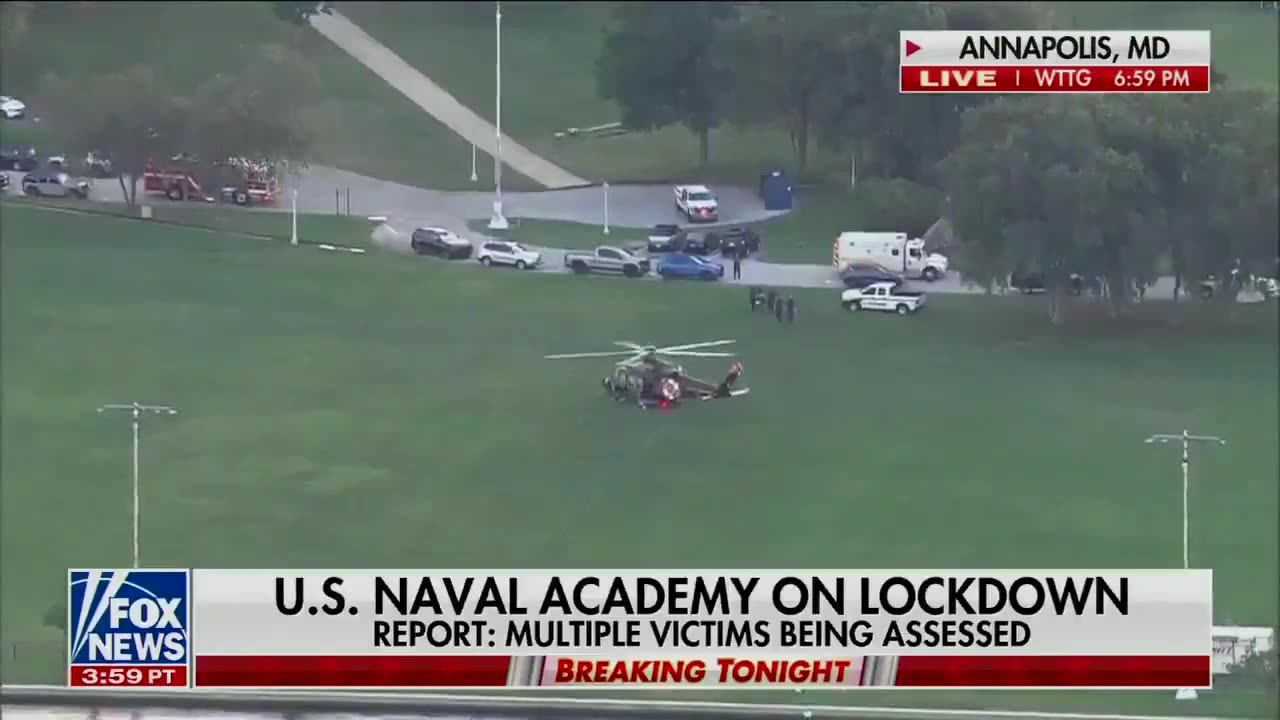 Fox News reports “multiple victims” after reported shooting at the U.S. Naval Academy