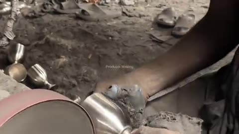 Amazing stainless steel Wine Glass polish process