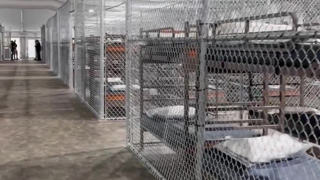 The Americans built a 3000-place prison in 7 days for mass deportations.