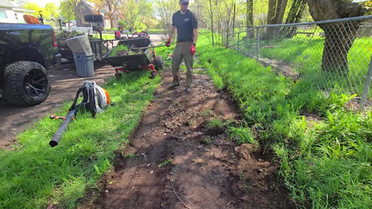 I Felt Like An ARCHEOLOGIST Digging Up This BURIED Sidewalk (Neighbors SHOCKED)_part7