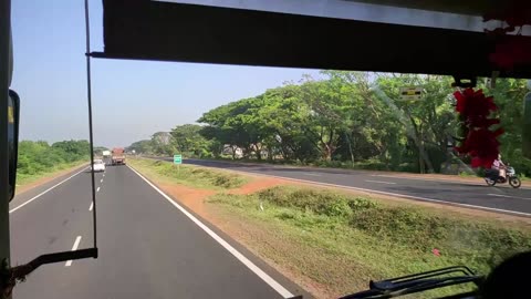 Volvo bus journey in Indian Roads Kolkata to Asansol