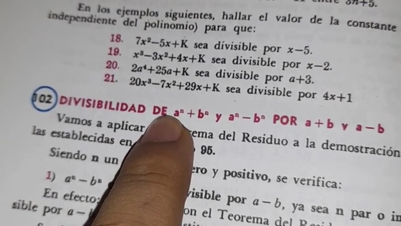 Demostración en el Algebra de Baldor que estuvo oculto cuando éramos colegiales