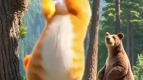 Cat and Bear