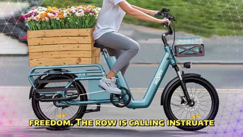OneSport OT01 Electric Bike 650W Motor 48V 27AH Battery 20 Inch Tires Cargo Electric Bike