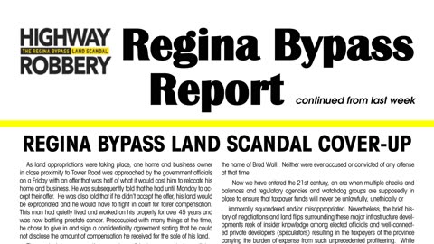 Highway Robbery: The Regina Bypass Scandal - Introduction - 4K