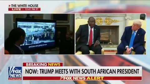 WATCH: Trump Makes South African Prez Squirm With Clips Showing Anti-White Bloodlust In His Country