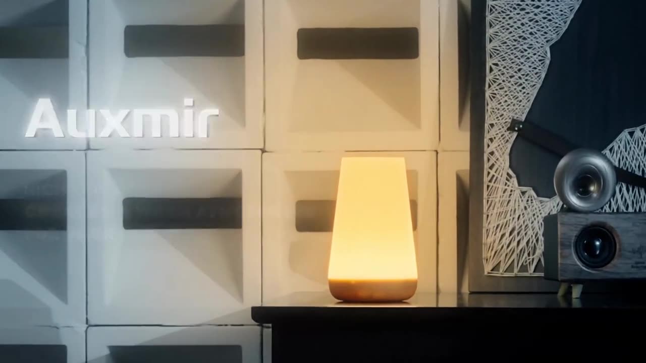 Auxmir LED Night Light Bedside Lamp Touch and Remote Control Dimmable Tabletop 13 RGB Colors Changin