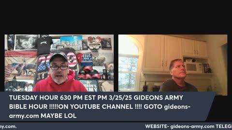 GIDEONS ARMY MONDAY LIVE 930 AM 3/24