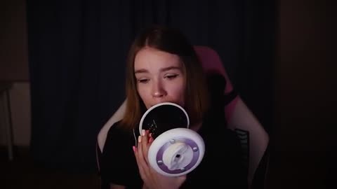 First ASMR recorded on my stream - Ear Licking and Mouth Sounds
