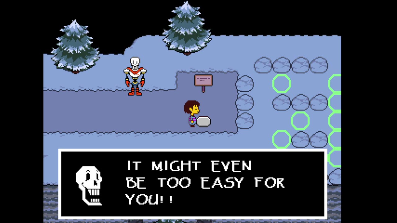 Undertale pacificist playthrough (Snowdin)