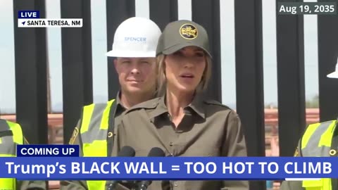 Trump Orders Border Wall Painted BLACK — Too Hot to Climb, Too Painful to Touch 🔥🇺🇸