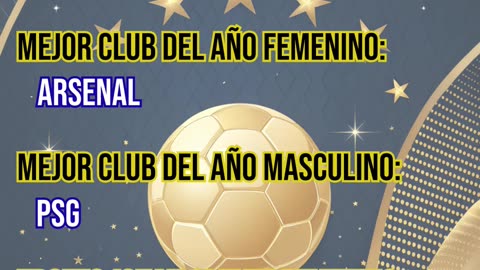 Premios Balón de Oro 2025.