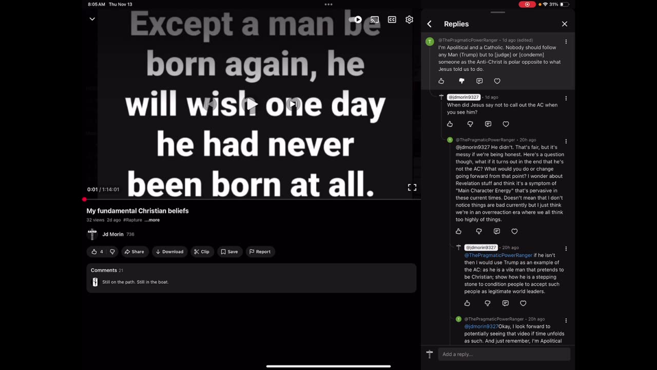 Satan using Catholics to play good cop bad cop