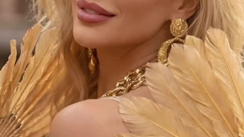 Feel like royalty in this dress or is it just the gold talking? #goldenglam #eveningvibes