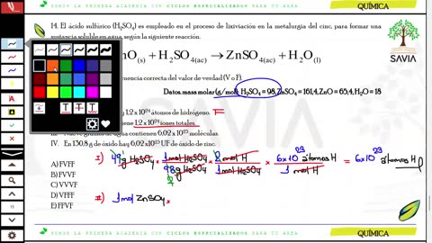 SAVIA REGULAR 2025 | Semana 07 | Química S2