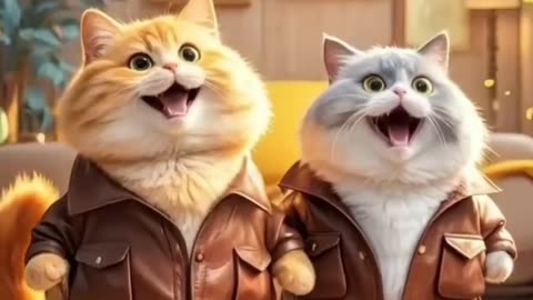 Cat make jacket from crocodile 😅 | Funny cat | cat animation video