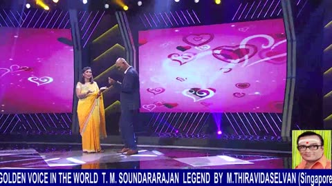 Golden Voice In The World T. M. Soundararajan Legend By M.thiravidaselvan (singapore)