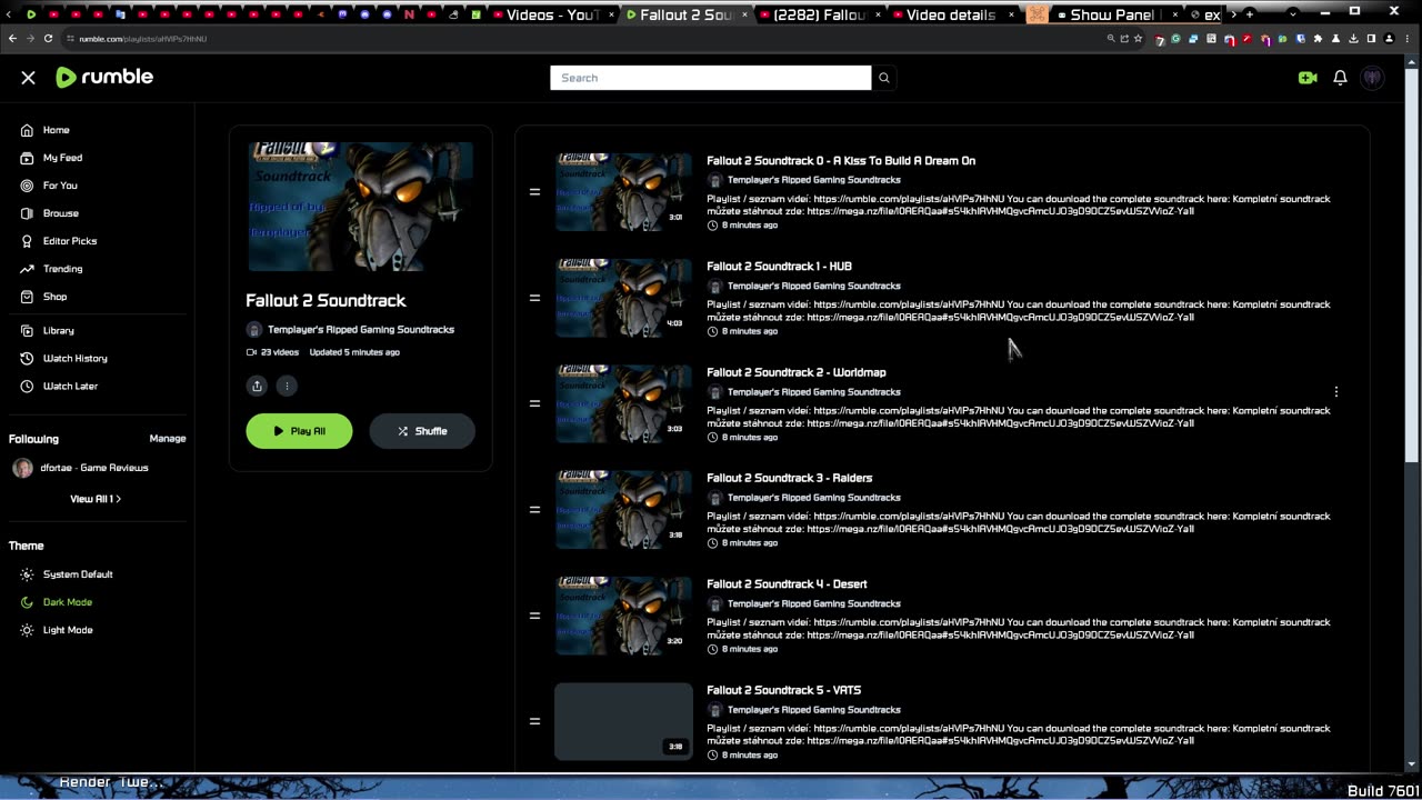 The Fallout 2 Soundtrack is now available on this channel