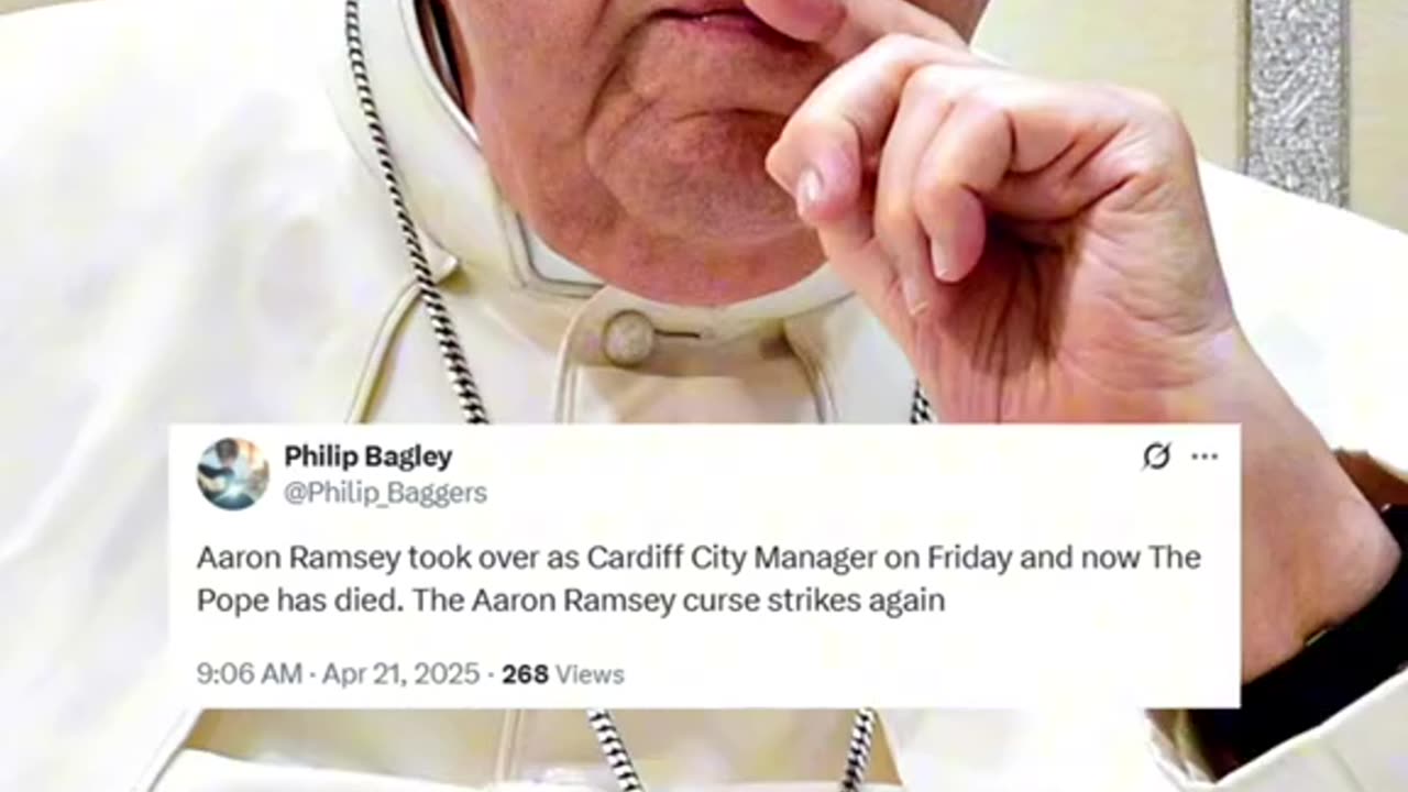 Pope has become the latest victim of the 'Aaron Ramsey curse'... 😳