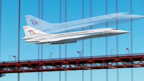 Impressive Legendary Concord UNder Golden Gate #Aviation #AeroArduino