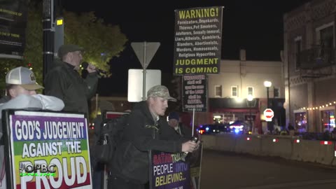Preaching at Halloween Capital of the World, Night Parade