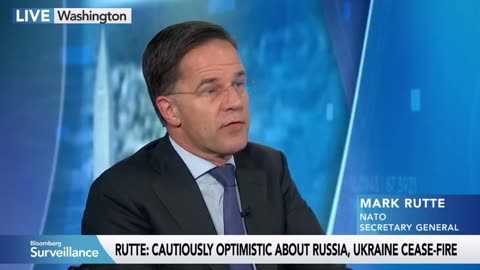 Rutte says Trump is the peacemaker, good on him for engaging Russians, peace is first